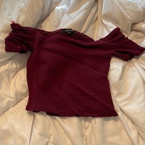 Off the shoulder crop top